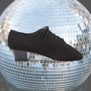 Belmove LTML-50 fekete neoprén férfi latin tánccipő osztott talppal és 5.0 cm sarokkal