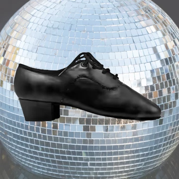 Belmove LTKID-35 fekete mattbőr gyerek latin tánccipő 3.5 cm sarokkal, osztott talpú, zárt orrú, fűzős kialakítással.