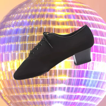 Belmove SAML-50 férfi salsa cipő neoprén felsőrésszel, osztott talppal és 5.0 cm sarokkal, ideális salsa, bachata és karibi táncokhoz