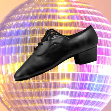 Belmove SAKID-35 fekete mattbőr gyerek salsa cipő 3.5 cm sarokkal, osztott talpú, zárt orrú, fűzős kialakítással.