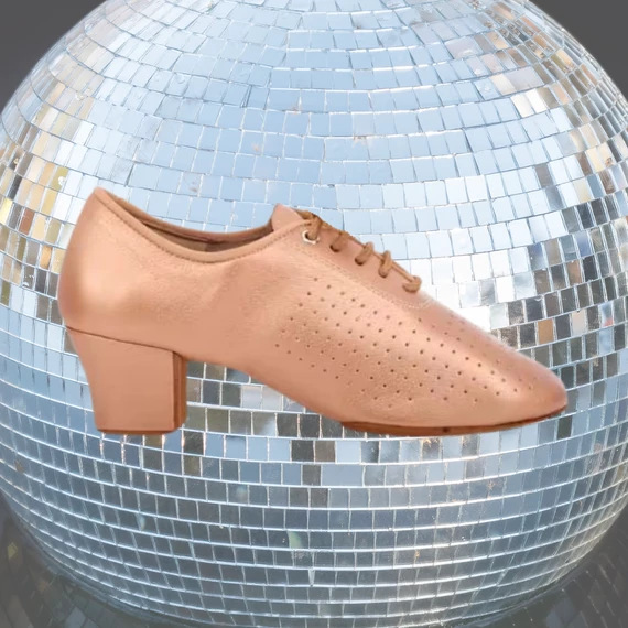 Belmove PRAL-45-SKIN Latin női gyakorló tánccipő elegáns beige színben, 4.5 cm sarokkal