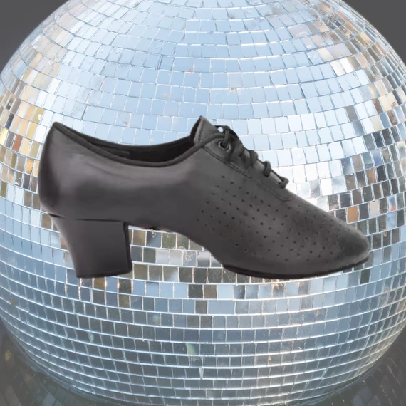 Belmove PRAL-45-BLK Latin női gyakorló tánccipő elegáns fekete színben, 4.5 cm sarokkal